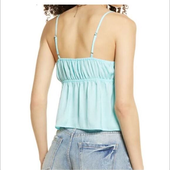 BP Bow Detail Tank Top by Nordstroms in Teal Paradise - Picture 3 of 7